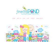 Tablet Screenshot of fromthepond.com.au